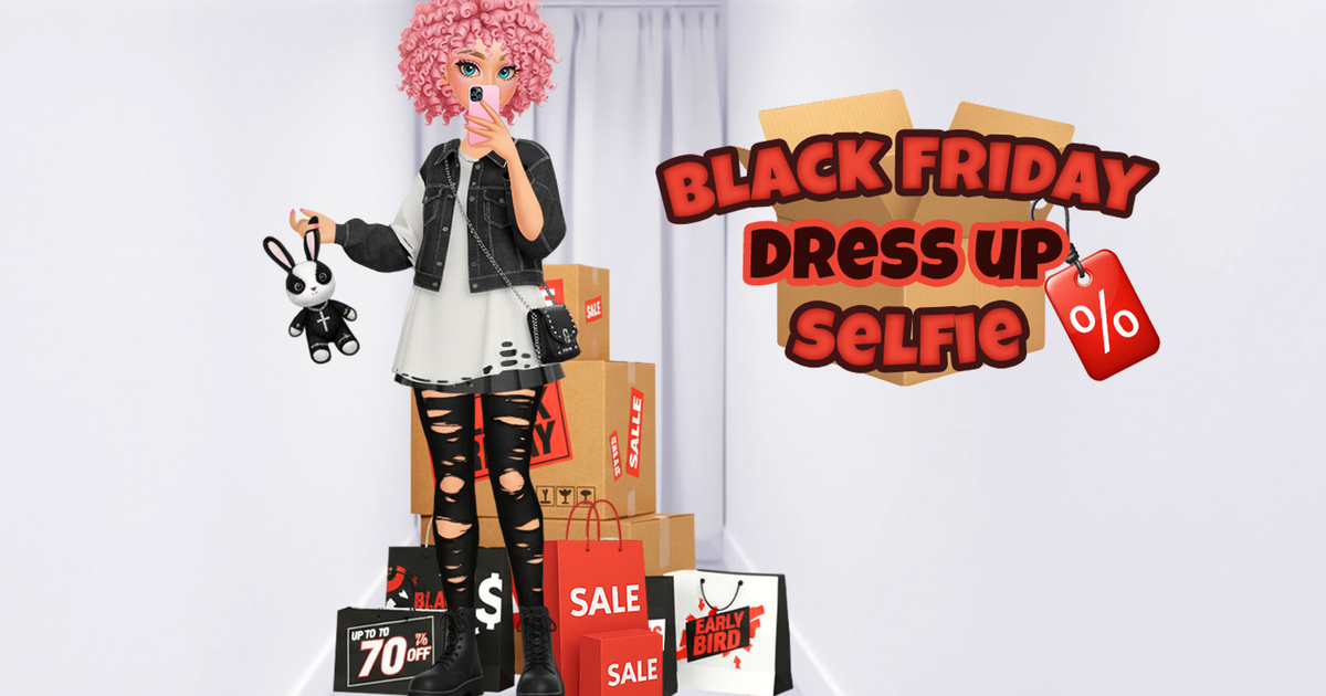 Black Friday Dress Up Selfie Cover